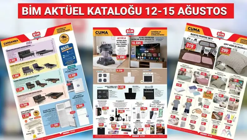 BİM 12-15 Ağustos 2025 Aktüel Kataloğu ile Sezonun En İyi Fırsatları