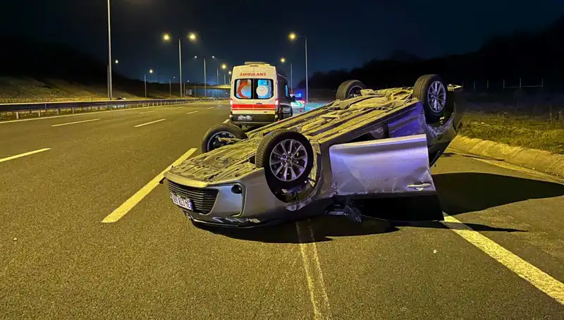 Kuzey Marmara Otoyolu'nda Korkutan Kaza: İki Otomobil Çarpıştı, Yaralılar Hastanede