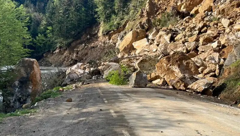 Giresun'da Heyelan Alarmı: Ulaşım Aksamaları ve Tahliye Çalışmaları Devam Ediyor