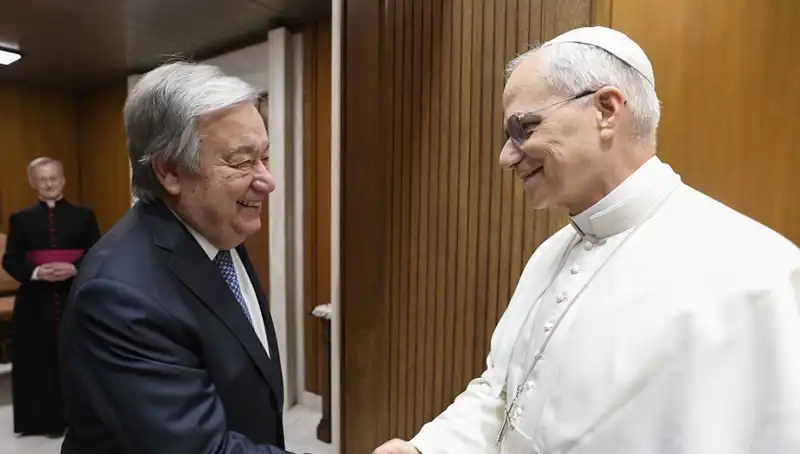 Papa Leo ve Guterres: Barış için Tarihi Bir Buluşma Gerçekleşti