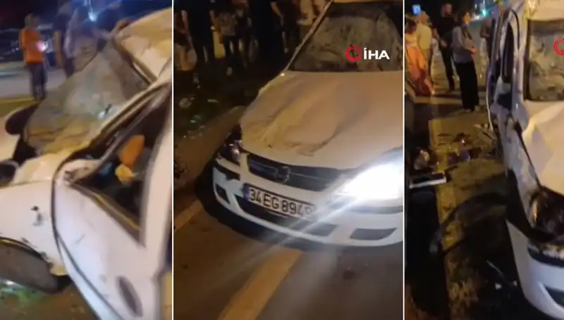 İstanbul Sahil Yolunda Şans Eseri Ucuz Atlatılan Kaza: Gözler Dehşeti İzledi