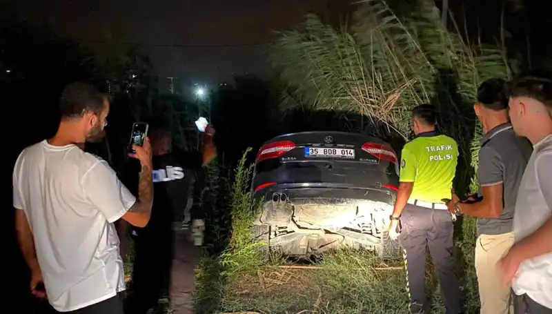 Dur İhtarına Uymayan Trafik Magandası Dere Yatağına Düşerek Savaş Verdi